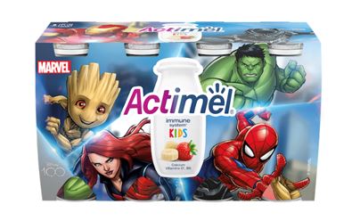 Actimel cílí na dětské snídaně, podporuje limitku Marvel