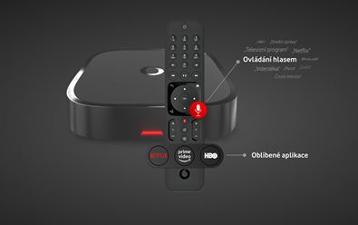 Vodafone TV dává na trh set-top box řízený hlasem