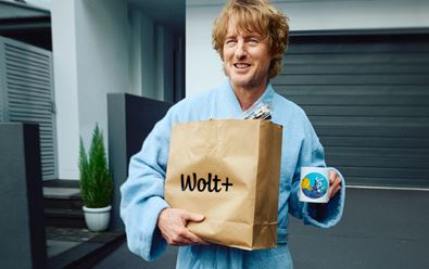 Tváří značky Wolt se stává herec Owen Wilson