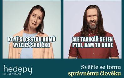 Hedepy v kampani vybízí ke svěřování pocitů