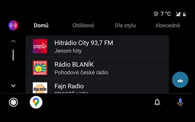 Aplikaci Radia.cz lze pustit v autě přes Apple a Android