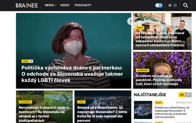 Slovenský web pro mladé Bra!nee měl za první měsíc 352 tis. RU