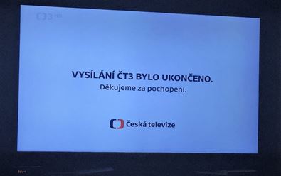 Česká televize kvůli úsporám ukončila vysílání ČT3