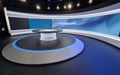 Studio TV Nova má největší zakřivený LED panel v Česku