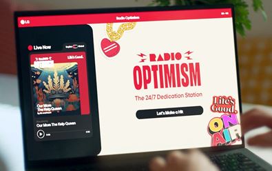 LG spouští Radio Optimism, hudbou podpoří mezilidské vztahy