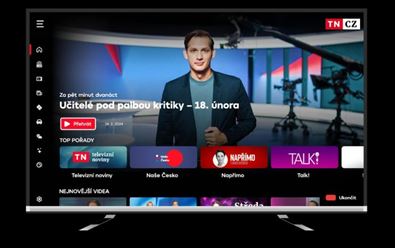 TV Nova inovovala TN.cz v HbbTV, nabízí i horoskopy