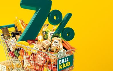 Billa nabízí členům svého klubu 7% slevu na nákupy