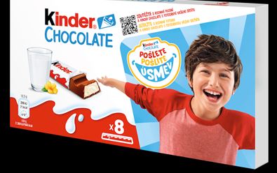 Kinder Chocolate nabízí personalizované přebaly