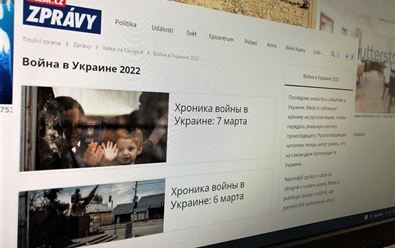 Blesk spustil zpravodajství o válce na Ukrajině v ruštině
