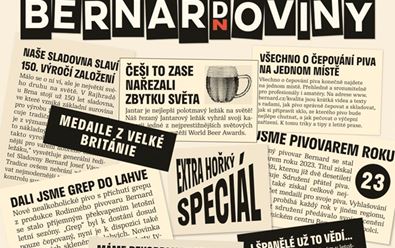 Bernard vydává své „noviny", lze je otevřít QR kódem na sklenici