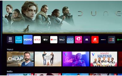 Samsung TV: Voyo, T-Mobile, Spotify a Kuki skokany mezi aplikacemi