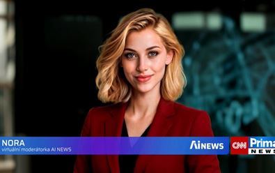 CNN Prima News zapojí svou první virtuální moderátorku Noru