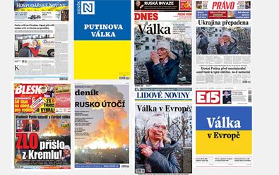 Ukrajina: České deníky v žluto-modrém, zájem o TV zprávy a podpora firem