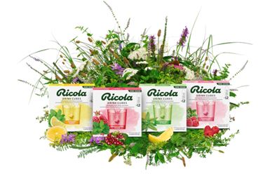 Ricola se spojuje s Waterdrop, nabídnou bylinné nápojové kostky