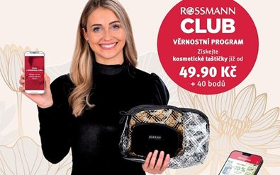 Rossmann ve věrnostní kampani nabízí kosmetické tašky