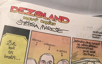 Týdeník Forum publikuje komiks Dezoland od autorů Raoula