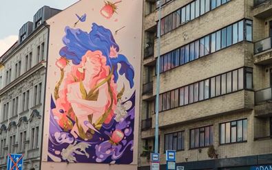 Ukázka: Jak vznikal mural art pro dm v Praze, Brně a Plzni