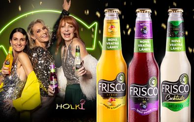 Frisco komunikuje vratnou lahev kampaní se skupinou Holki