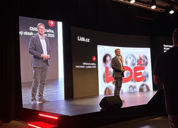 Tomáš Búřil na konferenci Seznam fórum, zdroj: MediaGuru.cz