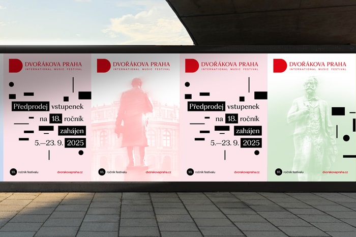 Festival Dvořákova Praha má novou vizuální identitu