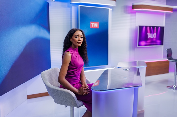 Rebecca Diatilová v novém studiu TN Live, zdroj: TV Nova