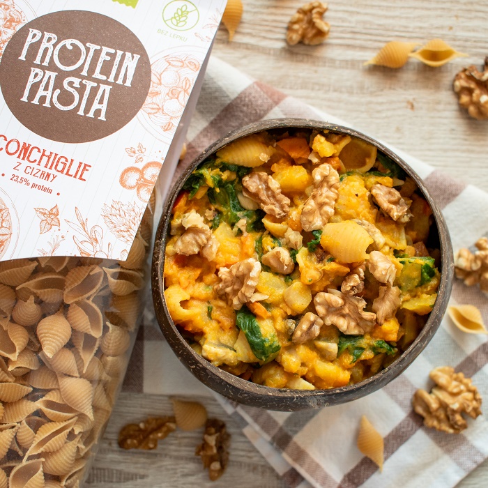 Nově jsou v nabídce zařazeny luštěninové těstoviny s proteinem, které se značka nechává vyrábět v Itálii, zdroj: Natu.