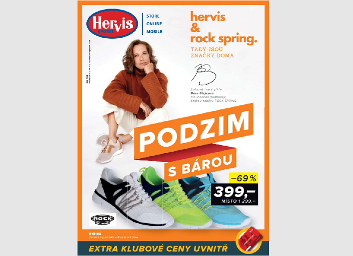 Spolupráce s českou firmou Rock Spring a tenistkou Barborou Strýcovou, ze značky se stala pátá nejprodávanější v daném období, zdroj: Hervis