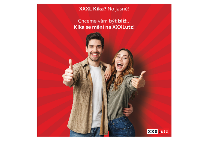 Aktuální kampaň upozorňuje na totální výrpodej zboží Kika, zdroj: FB XXXLutz.