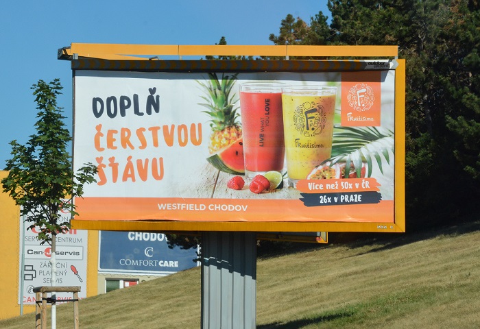 Po celý srpen bude vidět reklama Fruitisimo v Praze a Středočeském kraji, zdroj: Fruitisimo