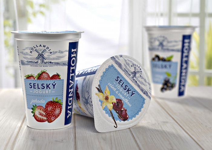 Redesign jogurtů Hollandia, foto: Cocoon
