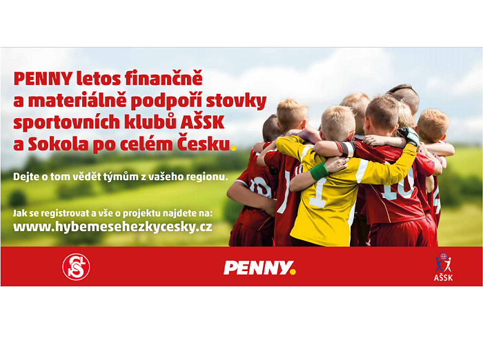 Penny celkem dětským týmům rozdělí okolo 5 mil. korun, zdroj: Penny Market