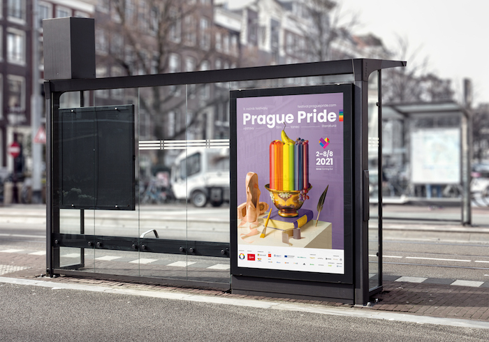 Outdoorová kampaň festivalu Prague Pride, zdroj: ADC