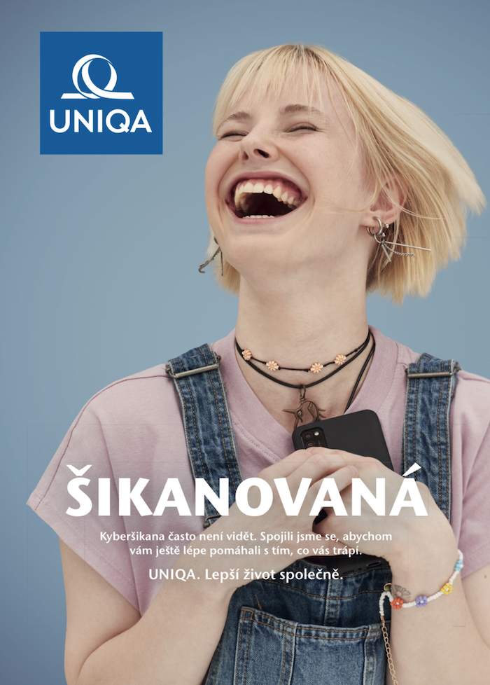 Klíčový vizuál reklamní kampaně, zdroj: Uniqa