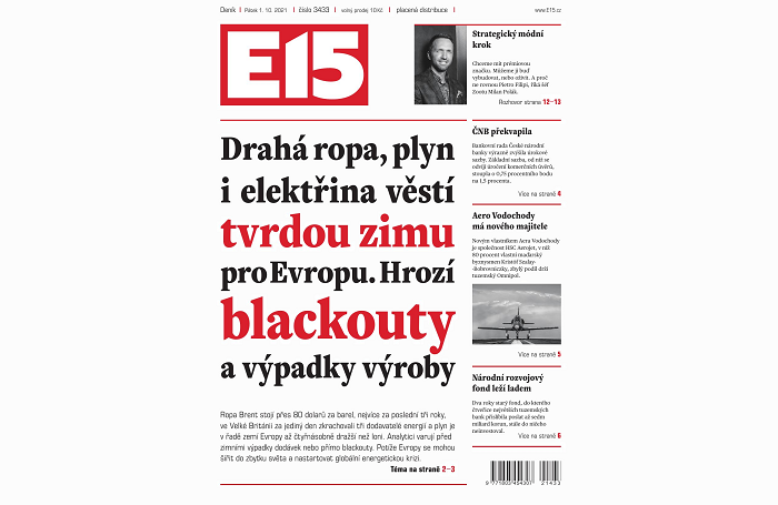 Deník E15 změnil formát a design, z magazínu je měsíčník