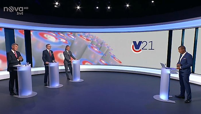 Debata na TV Nova dvojkou večera s 833 tis., na čele Slunečná