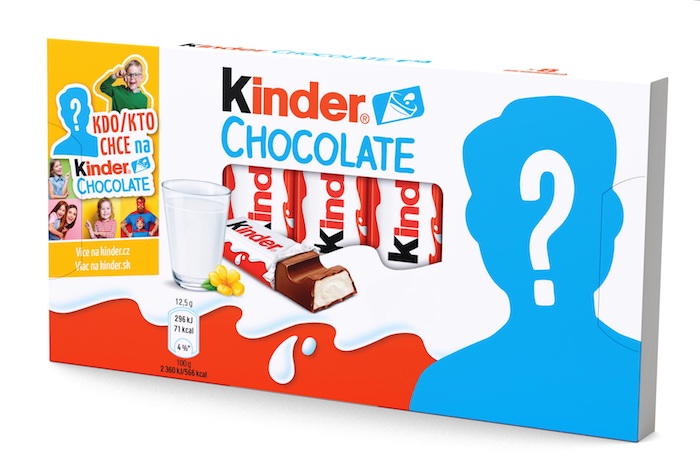 Kinder nabídne personalizované balení své čokolády
