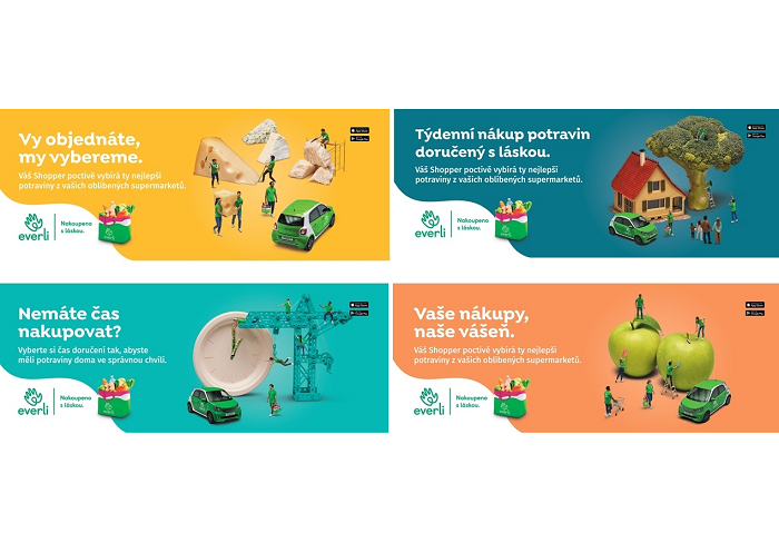 Everli v kampani podporuje svůj koncept osobních nákupčích