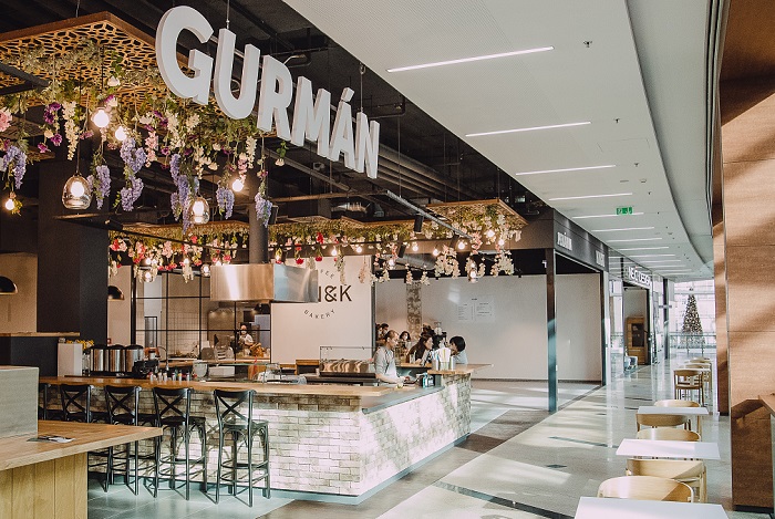 OC Galerie Harfa otevírá nový food court Gurmán Harfa