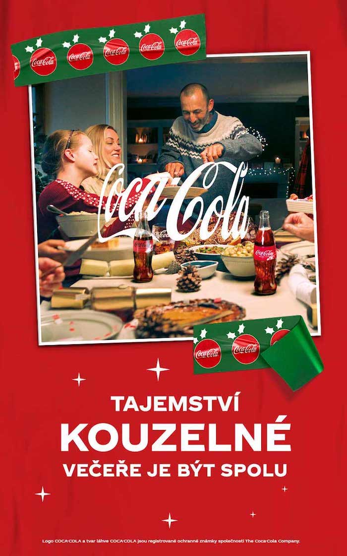Klíčový vizuál k vánoční kampani Coca-Coly, zdroj: Coca-Cola