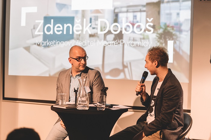 Zdeněk Doboš (vlevo) v rozhovoru s Pavlem Galíkem (PHD), foto: PHD