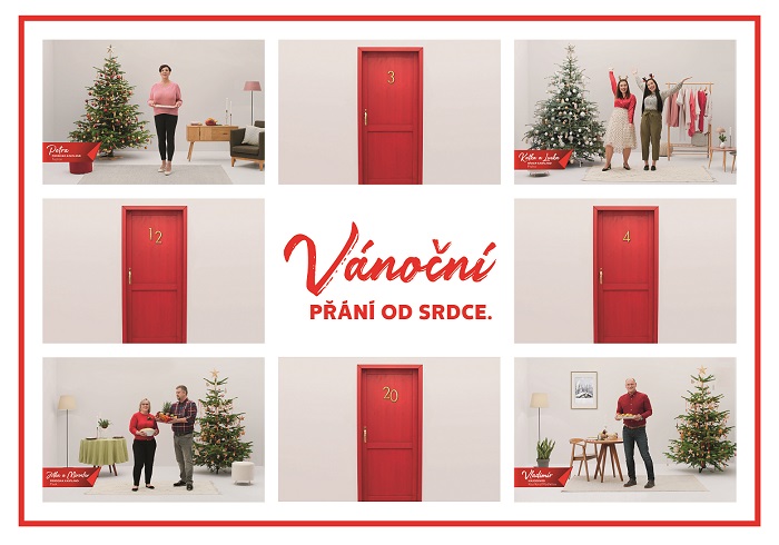 Kaufland přeje formou adventního kalendáře se zaměstnanci i Jágrem