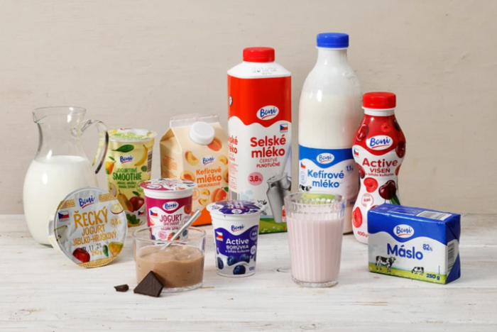 Značka Boni byla redesignována v roce 2018 a od té doby se inovují i obaly mléčných výrobků, které se pod ní prodávají, zdroj: Penny