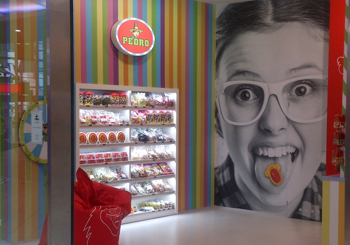 Monobrandová prodejna značky Pedro, foto: The Candy Plus Sweet Factory