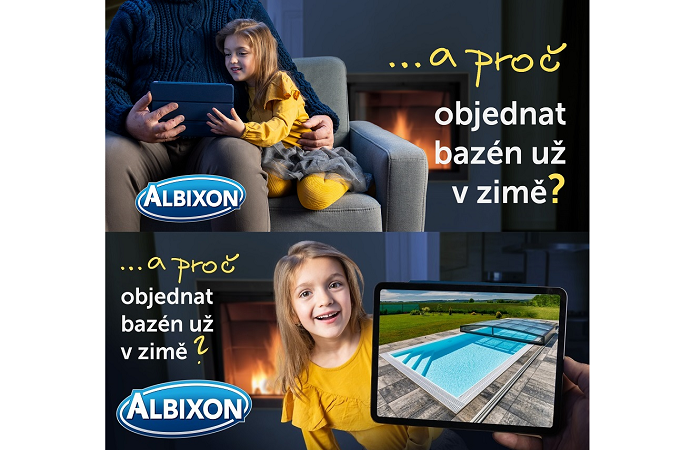 Albixon v kampani opět upozorňuje na nákup bazénu v zimě