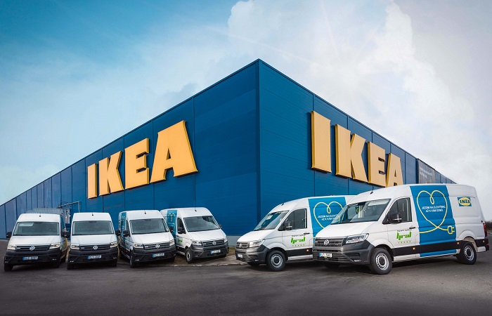Od poloviny ledna řetězec zavádí doručování objednávek zákazníkům elektromobily, zdroj: IKEA