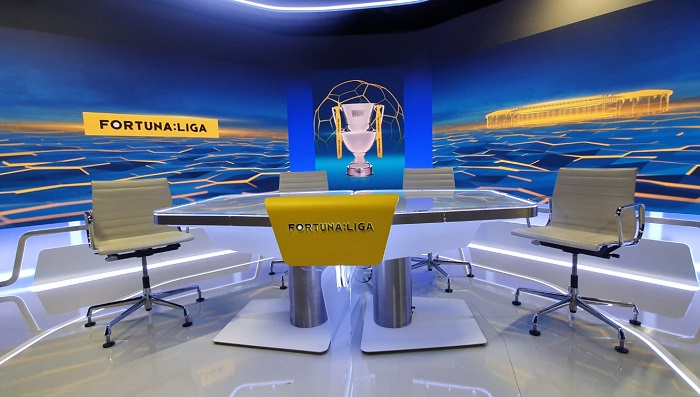 O2 TV upravilo design studia pro vysílání fotbalové ligy