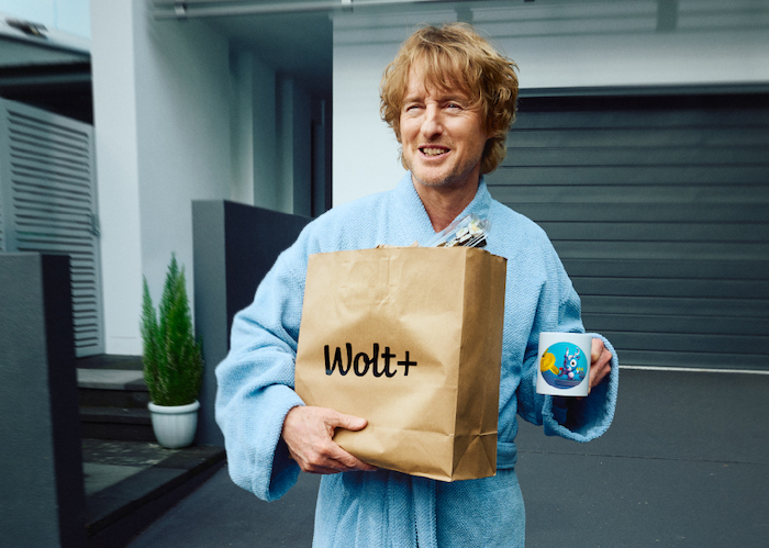 Owen Wilson se stává ambasadorem značky Wolt, zdroj: Wolt.