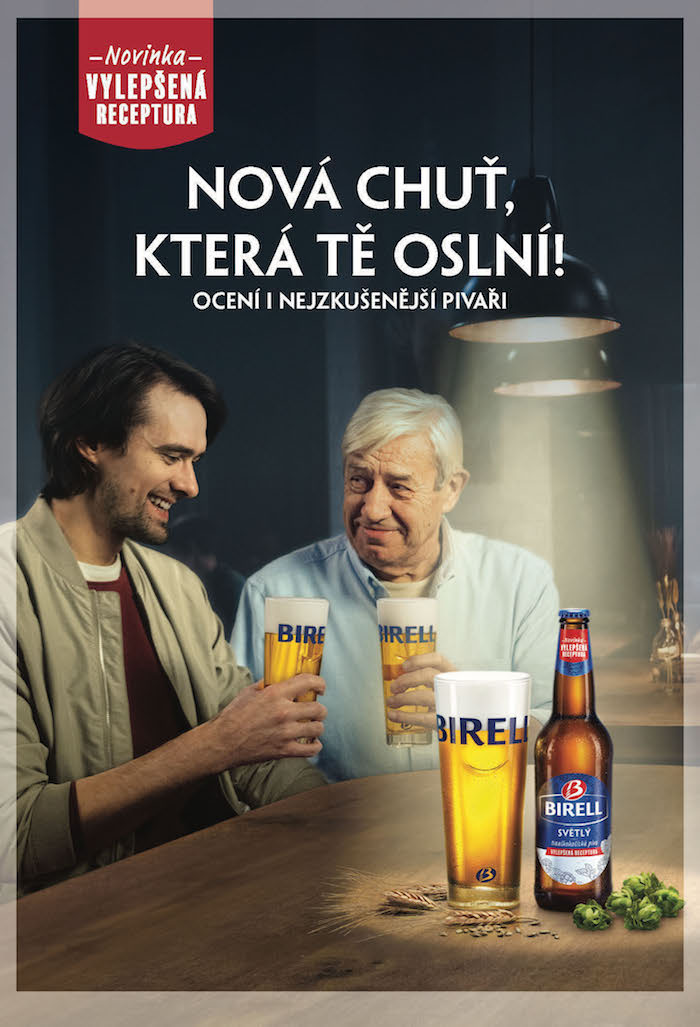 Klíčový vizuál k nové kampani značky Birell, zdroj: Birell / Plzeňský Prazdroj