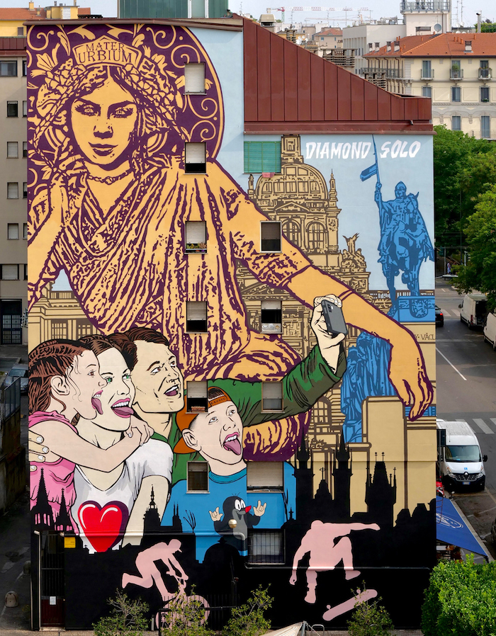 Kampaň Murales v Miláně, zdroj: CzechTourism