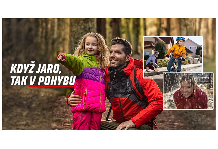 Sportisimo v jarní kampani vtipkuje na téma sportování s dětmi